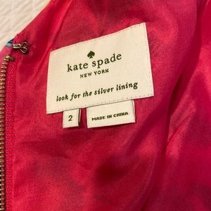 Like new Kate Spade pink floral silk dress size 2